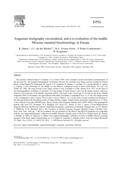 Aragonian stratigraphy reconsidered, and a re