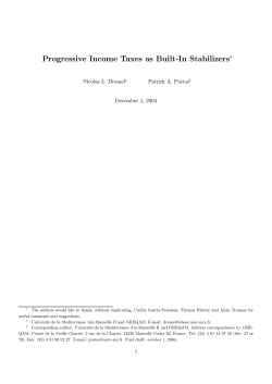 Progressive Income Taxes as Built