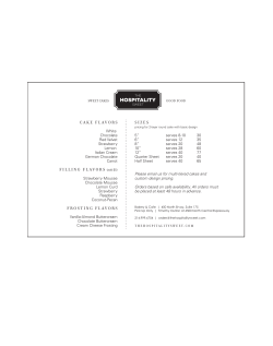 cake menu for web - The Hospitality Sweet