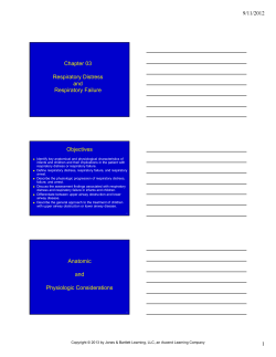 Chapter 3: Respiratory Distress and Respiratory Failure