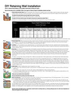 DIY Retaining Wall Installation