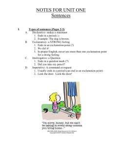 notes for unit one - Meridian CUSD #15