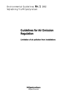 Guidelines for Air Emission Regulation