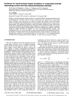 Evidence for band-to-band impact ionization in evaporated ZnS:Mn