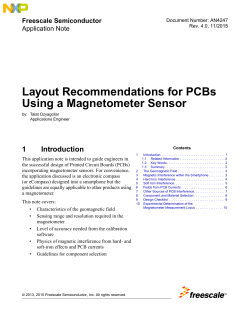 Layout Recommendations for PCBs Using a Magnetometer