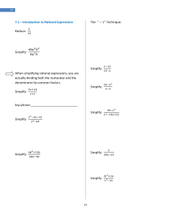 Simplify - VVC For Me