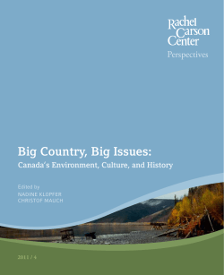 Big Country, Big Issues - Western History Department
