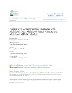 Multilevel Factor Mixture and Multilevel MIMIC Models