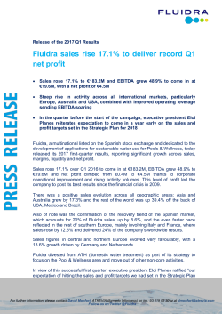 Fluidra sales rise 17.1% to deliver record Q1 net