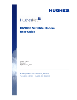 HN9000 Satellite Modem User Guide