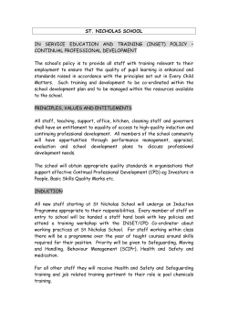 INSET and CPD Policy