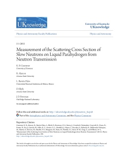 Measurement of the Scattering Cross Section of Slow Neutrons on
