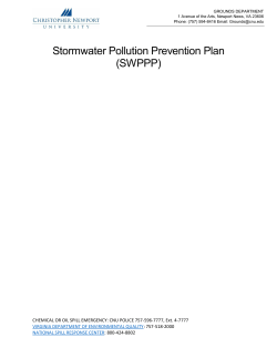 Stormwater Pollution Prevention Plan (SWPPP)
