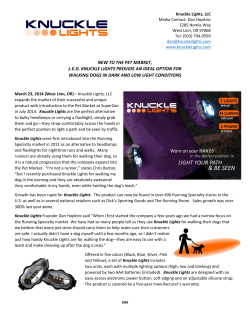 new to the pet market, led knuckle lights provide an ideal