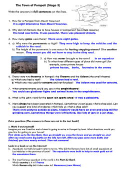 The Town of Pompeii (Stage 3)