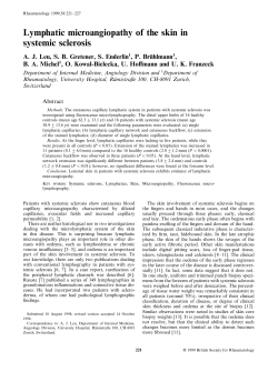 Lymphatic microangiopathy of the skin in
