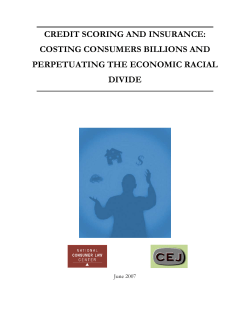 Credit Scoring as Insurance Redlining: Deepening the Economic