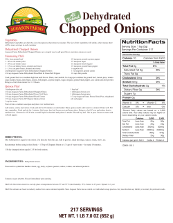 Chopped Onions - Augason Farms