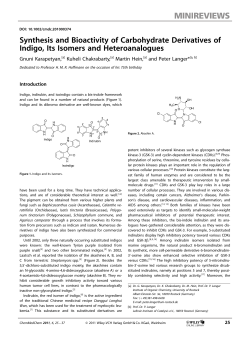 Synthesis and Bioactivity of Carbohydrate Derivatives of Indigo, Its