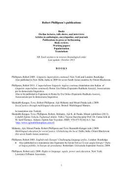 Robert Phillipson`s publications
