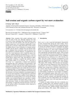 Soil erosion and organic carbon export by wet