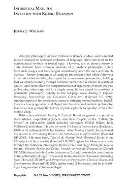 Inferential Man - University of Pittsburgh