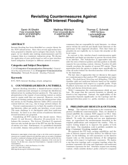 Revisiting Countermeasures Against NDN Interest Flooding Samir