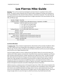 Los Fierros Hike Guide - Long Beach Area Council