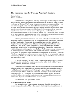 The Economic Case for Opening America`s Borders