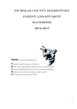 Student Handbook - Nicholas County Schools