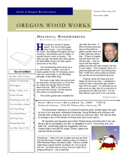 oregon wood works - Guild of Oregon Woodworkers