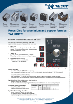 TALURIT™ The original mechanical splicing systems. The original