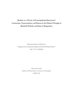Realism as a Theory of (Cosmopolitan) Democracy?