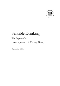 Sensible Drinking - Institute of Alcohol Studies