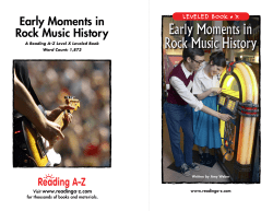 Early Moments in Rock Music History