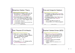 Elementary Number Theory Prime and Composite Numbers Fund