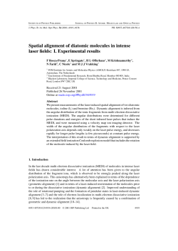 Spatial alignment of diatomic molecules in intense laser fields: I