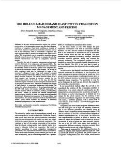The role of load demand elasticity in congestion