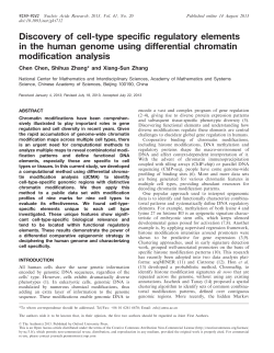 Discovery of cell-type specific regulatory