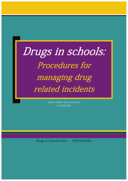Managing Drug Related Incidents Procedures