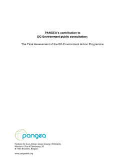 PANGEA - European Commission