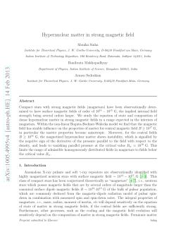 Hypernuclear matter in strong magnetic field