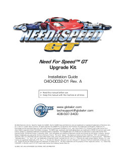 Need for Speed&trade; GT Upgrade Kit