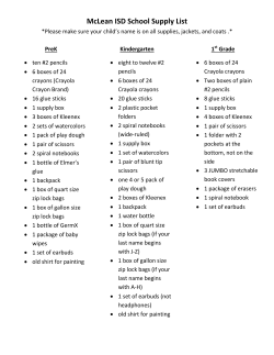 McLean ISD School Supply List