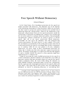 Free Speech Without Democracy
