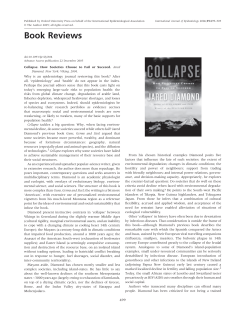 Collapse. How Societies Choose to Fail or Succeed. Jared Diamond