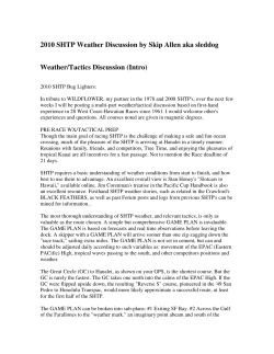 Skip Allen on Weather/Routing to Hawaii