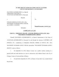 Complaint - Clifford Law Offices