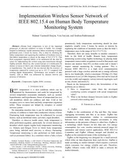 Implementation Wireless Sensor Network of IEEE 802.15.4 on