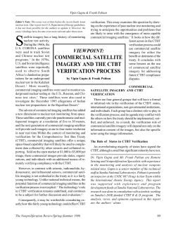 commercial satellite imagery and the ctbt verification process